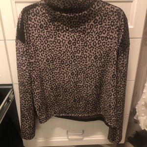 VS leopard velvet top